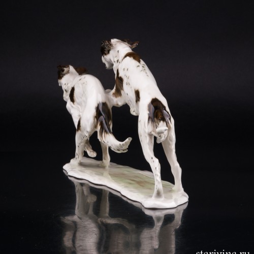 Два бегущих сеттера, Alka Kaiser, Германия, сер. 20 в