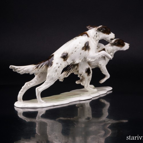 Два бегущих сеттера, Alka Kaiser, Германия, сер. 20 в