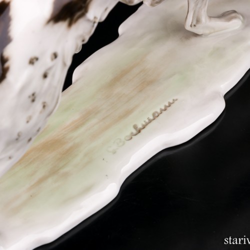 Два бегущих сеттера, Alka Kaiser, Германия, сер. 20 в