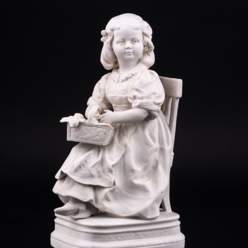 Девочка с корзиной цветов, Scheibe-Alsbach, Германия, сер. 20 в