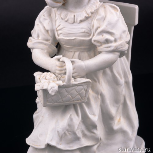 Девочка с корзиной цветов, Scheibe-Alsbach, Германия, сер. 20 в