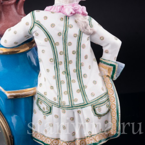 Фарфоровые часы, Франция, 19 в