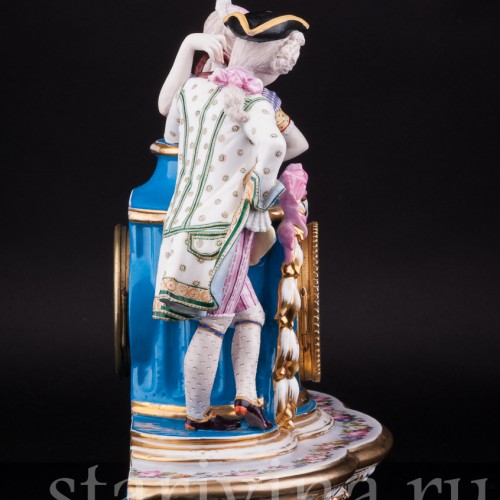 Фарфоровые часы, Франция, 19 в