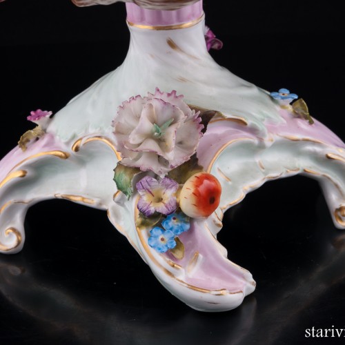 Фарфоровая Фруктовница Два ангелочка, Sitzendorf, Германия, 19 в.