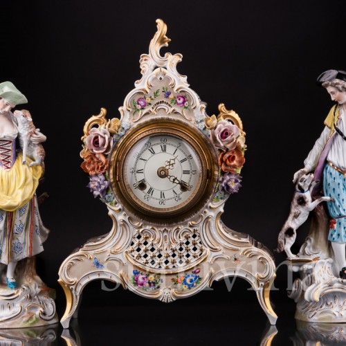 Пастушки с собакой и овечками, Carl Thieme, Германия, пер. пол. 20 в