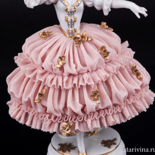 Танцующая девушка, кружевная, Muller & Co, Германия, нач. 20 в