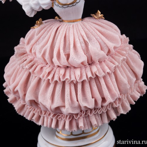 Танцующая девушка, кружевная, Muller & Co, Германия, нач. 20 в