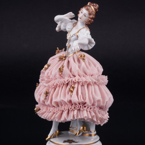 Танцующая девушка, кружевная, Muller & Co, Германия, нач. 20 в