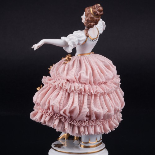 Танцующая девушка, кружевная, Muller & Co, Германия, нач. 20 в