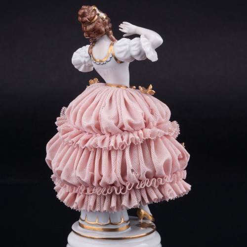 Танцующая девушка, кружевная, Muller & Co, Германия, нач. 20 в