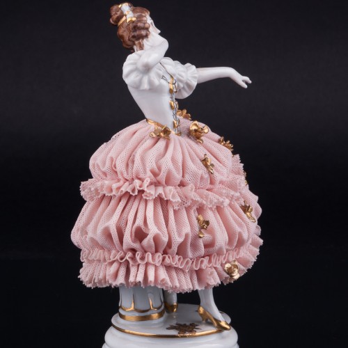 Танцующая девушка, кружевная, Muller & Co, Германия, нач. 20 в