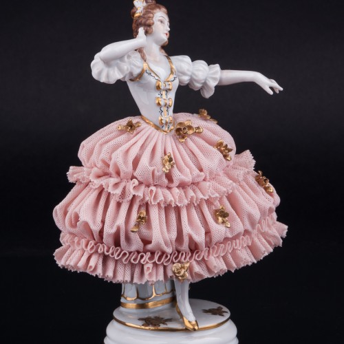 Танцующая девушка, кружевная, Muller & Co, Германия, нач. 20 в