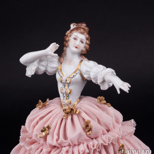 Танцующая девушка, кружевная, Muller & Co, Германия, нач. 20 в