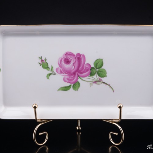 Поднос Розовая роза, Meissen, Германия, вт. пол. 20 в