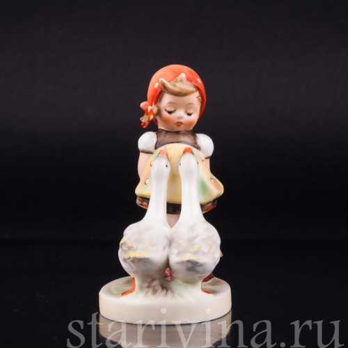 Девочка с гусями, Goebel, Германия, до 1990 г