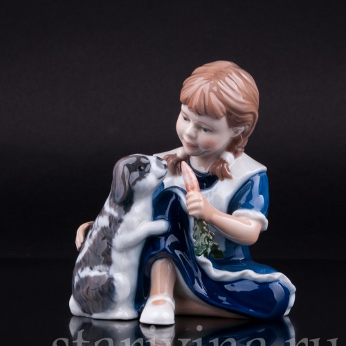 Девочка с кроликом, Royal Copenhagen, Дания