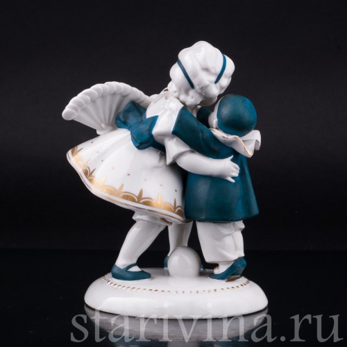 Девочка с веером и маленький пьеро, Hertwig & Co, Германия, 1920-30 гг
