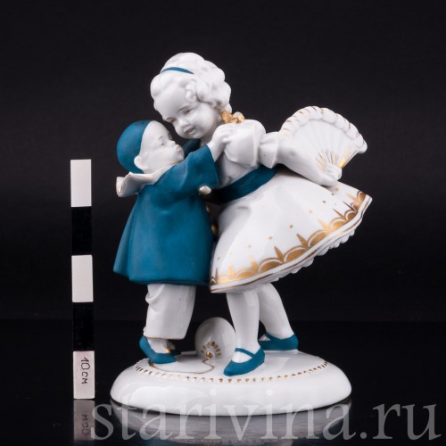 Девочка с веером и маленький пьеро, Hertwig & Co, Германия, 1920-30 гг