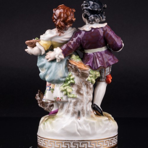 Дети, кормящие домашних птиц, Volkstedt, Германия, до 1935 г