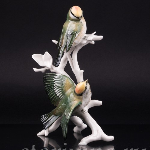 Два королька на ветке, Karl Ens, Германия, 1950 гг