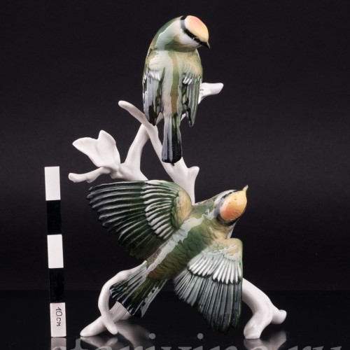 Два королька на ветке, Karl Ens, Германия, 1950 гг