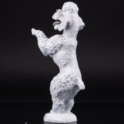 Фигурка собаки из фарфора Пудель на задних лапах, Rosenthal, Германия, 1960 гг.