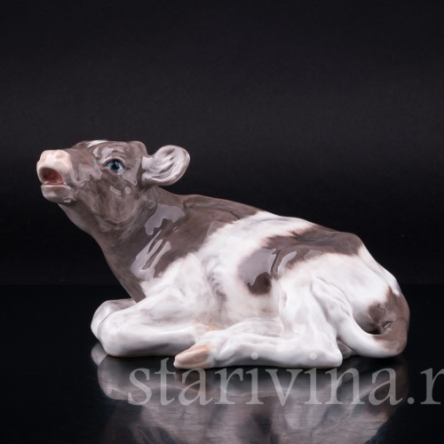 Лежащий бычок, Royal Copenhagen, Дания