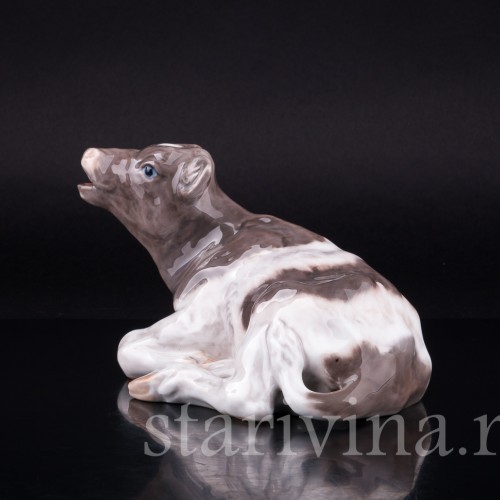 Лежащий бычок, Royal Copenhagen, Дания