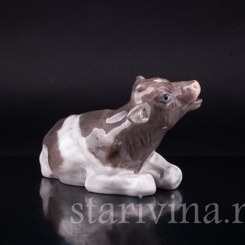 Лежащий бычок, Royal Copenhagen, Дания