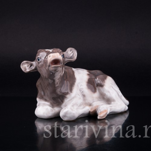 Лежащий бычок, Royal Copenhagen, Дания