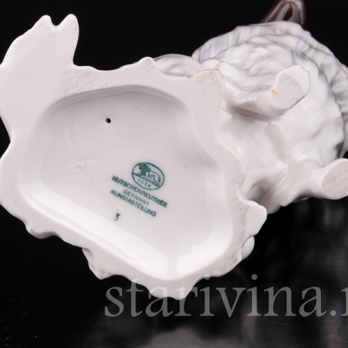 Статуэтка собаки из фарфора Шпиц, Hutschenreuther, Германия, 1970 гг.