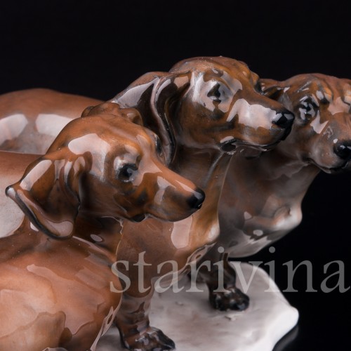 Три таксы, Rosenthal, Германия, 1935 г