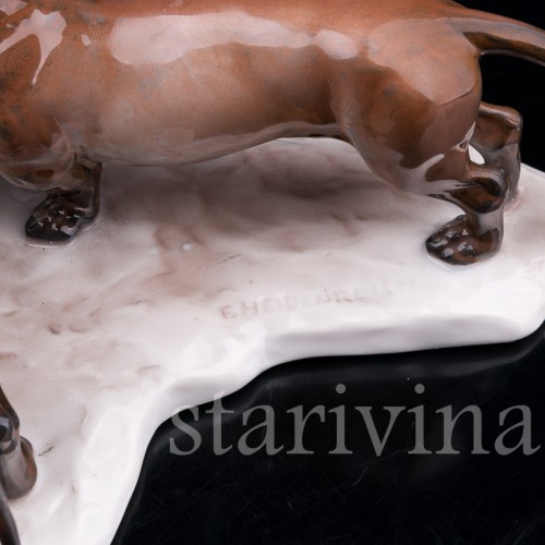 Три таксы, Rosenthal, Германия, 1935 г