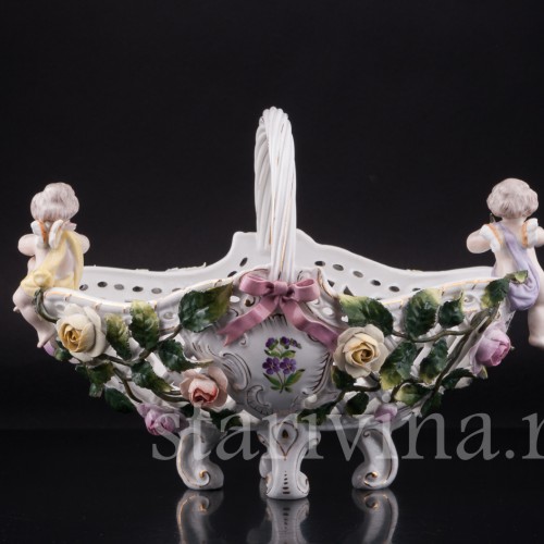 Фруктовница два путти, Sitzendorf, Германия, кон. 19 в