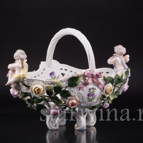 Фруктовница два путти, Sitzendorf, Германия, кон. 19 в