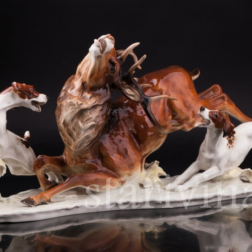 Охота на оленя, Hutschenreuther, Германия, 1970 гг