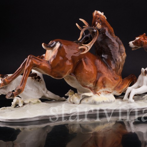 Охота на оленя, Hutschenreuther, Германия, 1970 гг