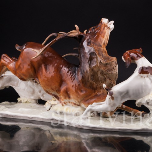 Охота на оленя, Hutschenreuther, Германия, 1970 гг