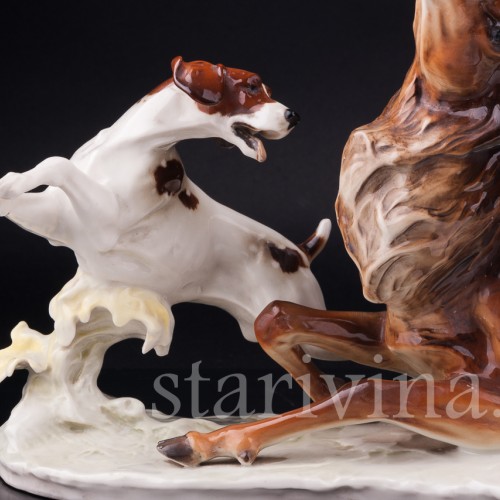 Охота на оленя, Hutschenreuther, Германия, 1970 гг