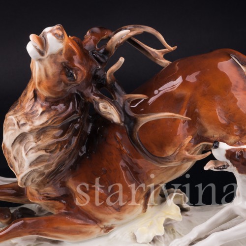 Охота на оленя, Hutschenreuther, Германия, 1970 гг