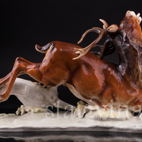 Охота на оленя, Hutschenreuther, Германия, 1970 гг