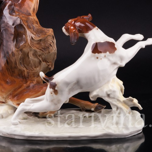 Охота на оленя, Hutschenreuther, Германия, 1970 гг