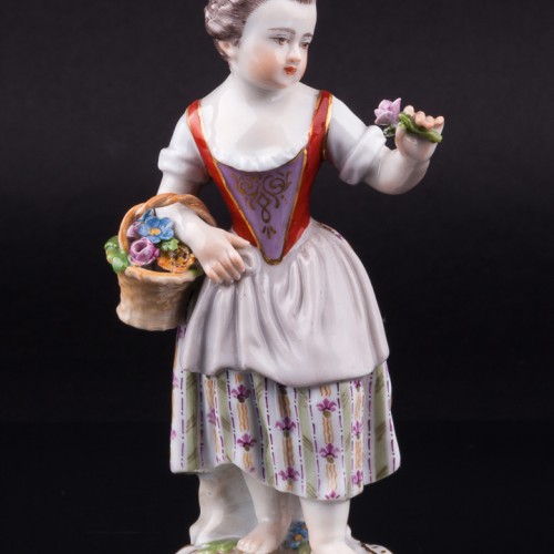 Девочка с цветком, Meissen, Германия, 19 в