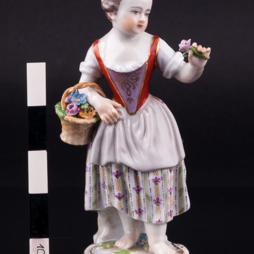 Девочка с цветком, Meissen, Германия, 19 в
