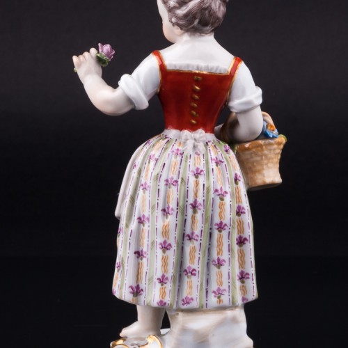 Девочка с цветком, Meissen, Германия, 19 в