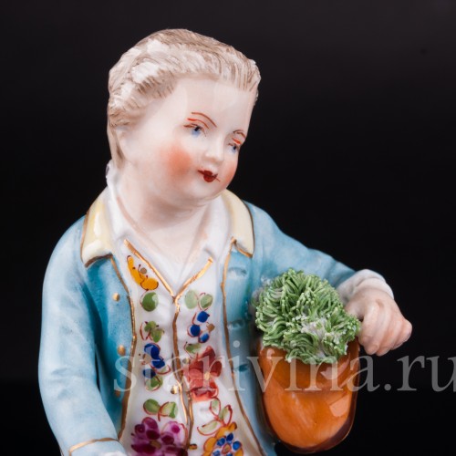 Дети, кормящие домашних птиц, Carl Thieme, Германия, вт. пол. 20 в