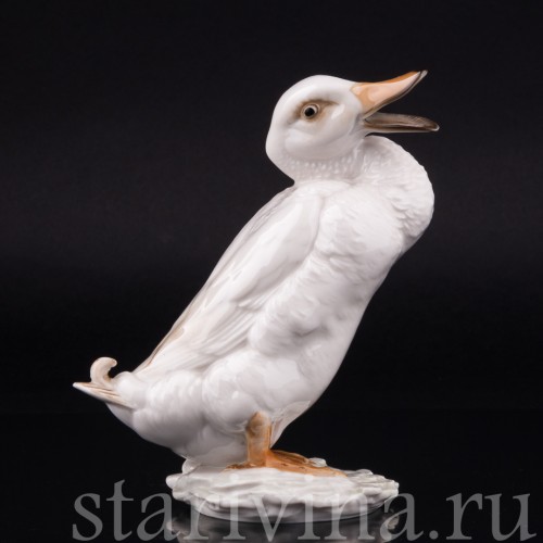 Статуэтка птицы из фарфора Селезень, Hutschenreuther, Германия, 1970 гг.