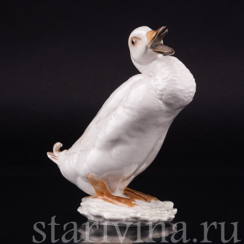 Статуэтка птицы из фарфора Селезень, Hutschenreuther, Германия, 1970 гг.