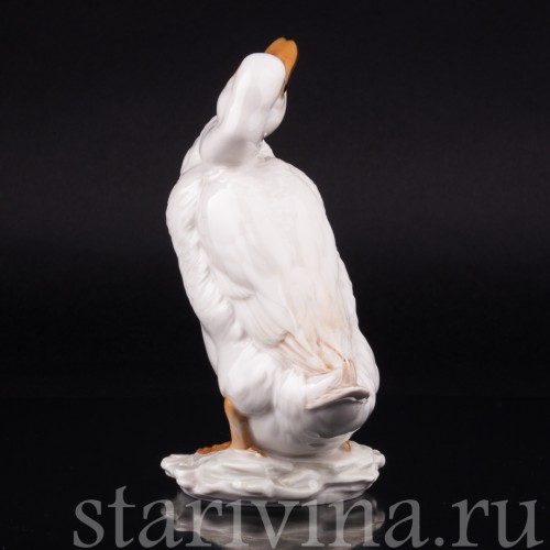 Статуэтка птицы из фарфора Селезень, Hutschenreuther, Германия, 1970 гг.