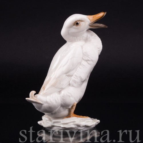 Статуэтка птицы из фарфора Селезень, Hutschenreuther, Германия, 1970 гг.